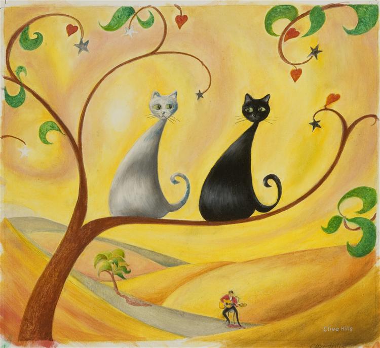 6374 If Music be the food of Love Oils on paper 26.5 x 24cms