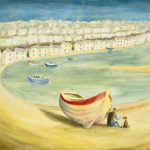 Harbour                                   Oils on Canvas                           40 x 30cms