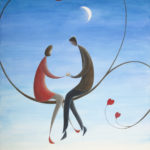 Moonbeam Harmony                        acrylic on canvas   60 x 70cms