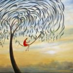 Poet, tree reading                 Special edition ( hand embellished/signed  by artist ) giclee print on paper                     45 x 35cm                                 Retail price £75  ( unmounted )